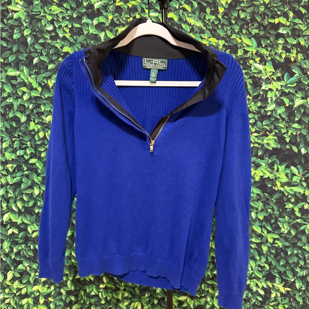 Ralph Lauren Royal Blue Women's Cowl Sweater